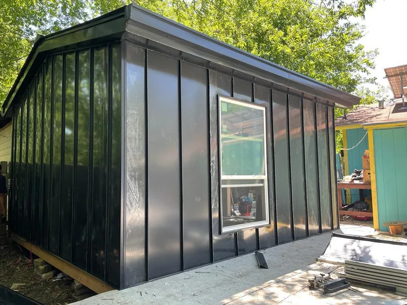 Black standing seam metal wall panels for Roof Inspection in Shiloh